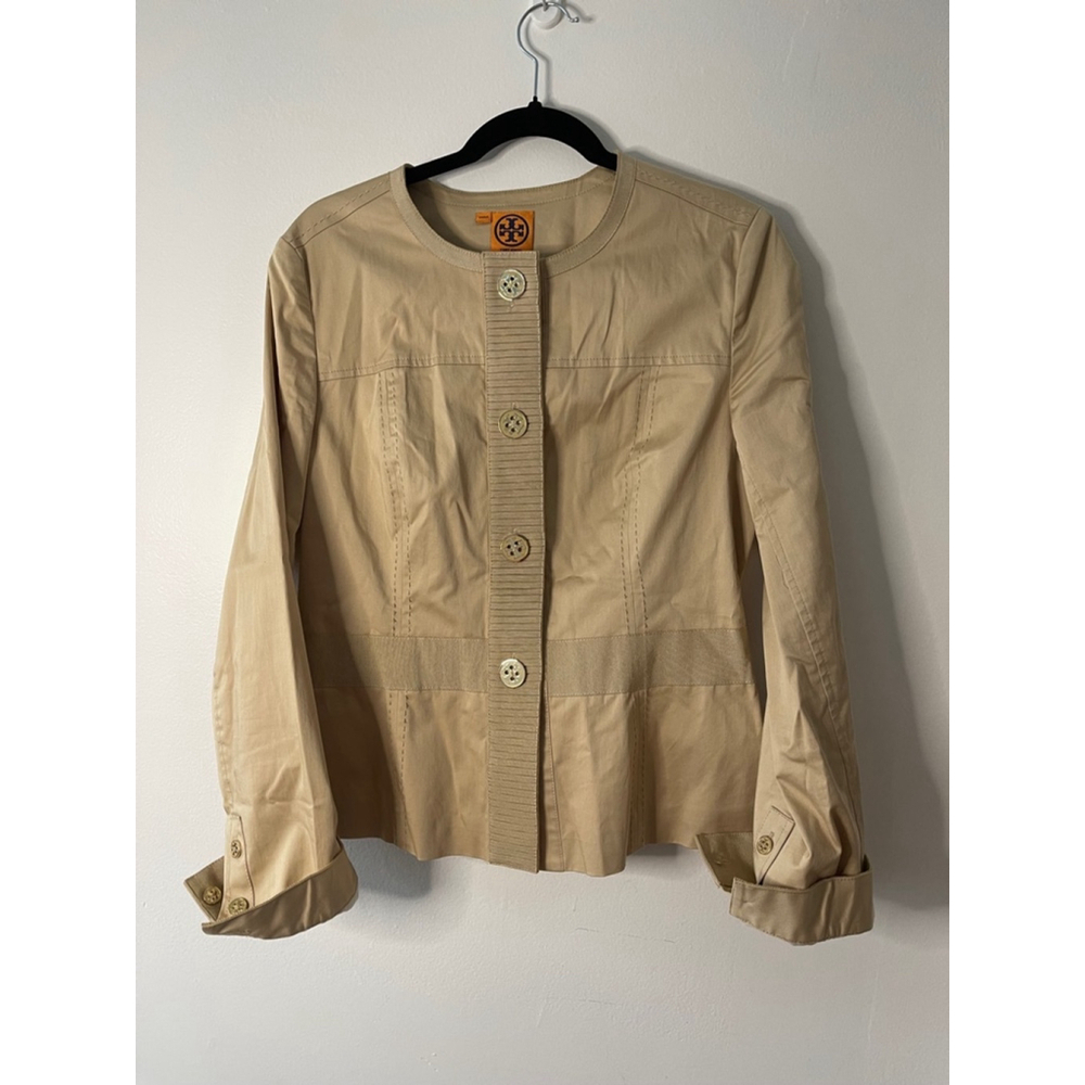 Tory Burch Jacket, Size 12, Beige